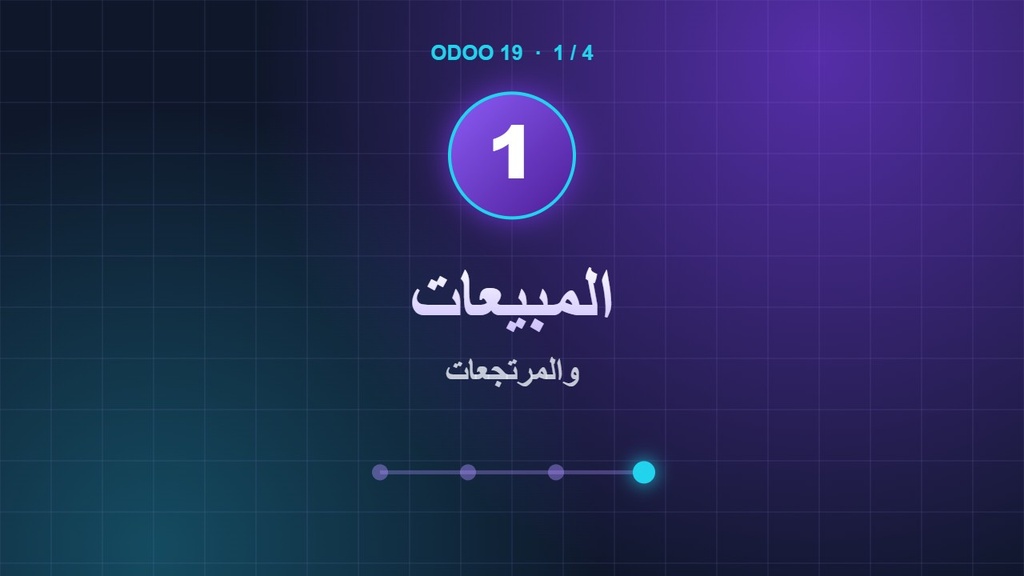 Odoo 1: المبيعات ومرتجع المبيعات