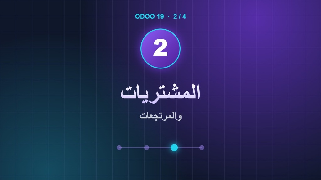 Odoo 2: المشتريات ومرتجع المشتريات